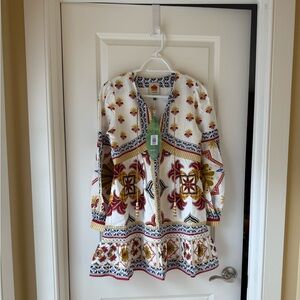 Farm Rio Mary Tiles Mini Dress